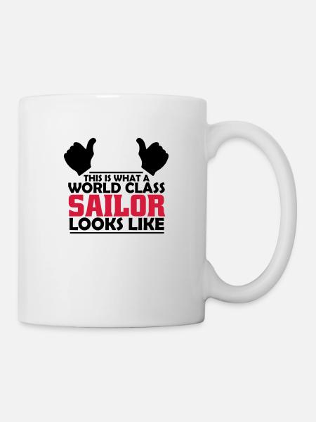 world class sailor - Mug - white