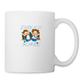 Einschulung Schule Schüler Ferien Unterricht - Tasse - Weiß - Rechts