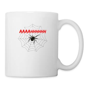 Fear of spider with web - Mug - white - Right