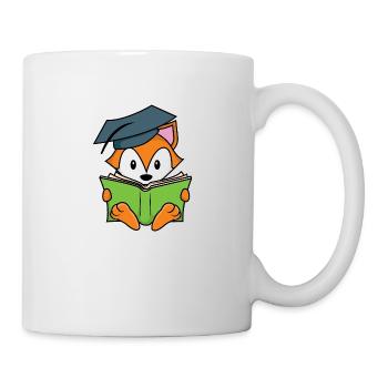 Schlauer Fuchs - Tasse - Weiß - Rechts