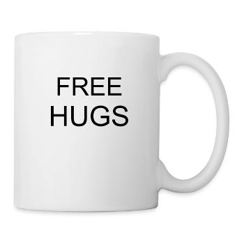 Free Hugs - Tasse - Weiß - Rechts