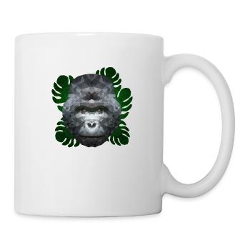 Polygon Gorilla - Tasse - Weiß - Rechts