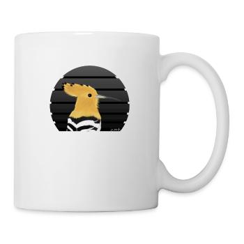 jz.birds hoopoe bird portrait illustration - Mug - white - Right