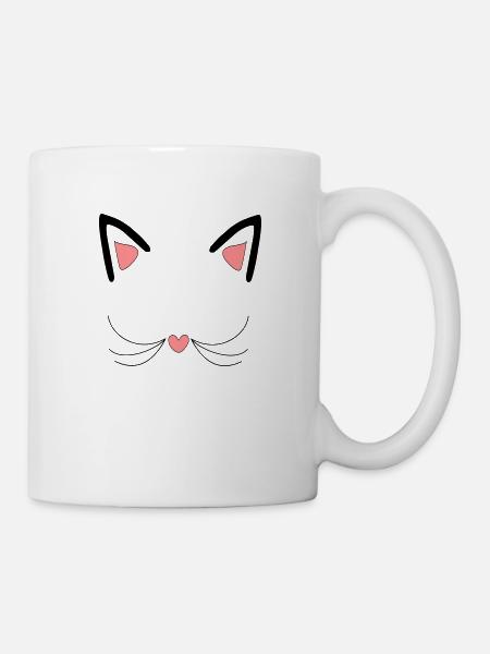 Cat, cat ears - Mug - white