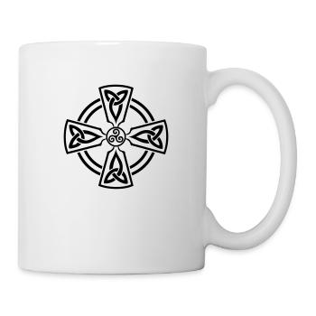 Croix Celtique - Mug blanc - blanc - Droite