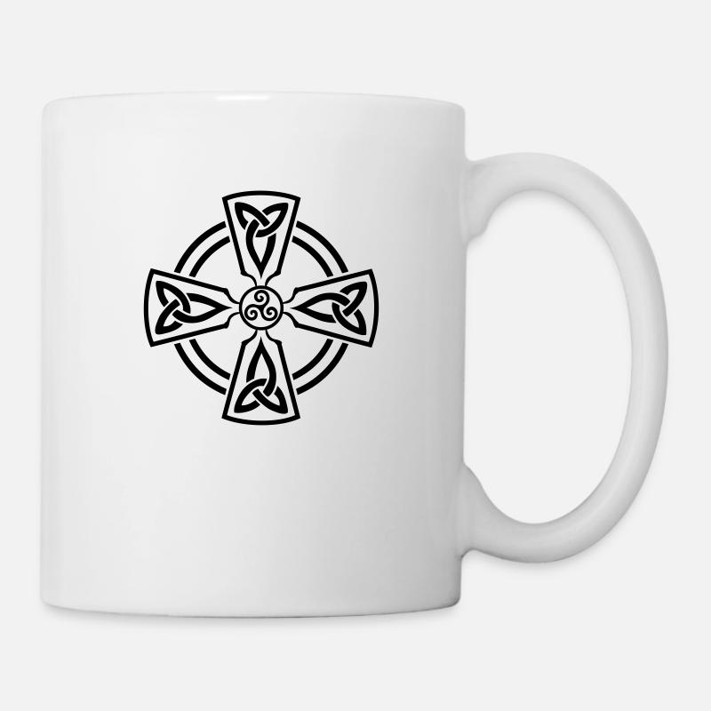 Croix Celtique - Mug blanc - blanc