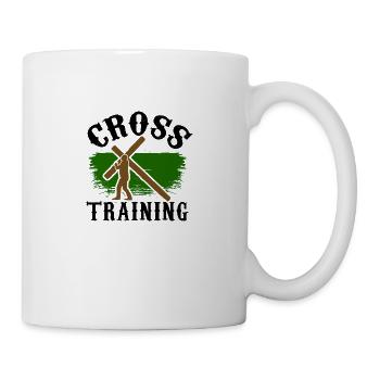 croix drôle chemise jésus t shirts - Mug blanc - blanc - Droite