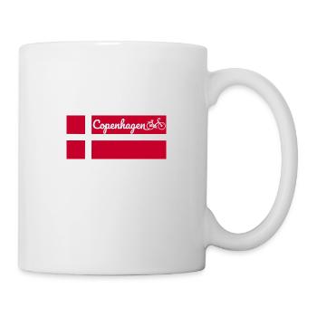 Bike Coopenhagen Denmark Bike City Gift Idea - Mug - white - Right
