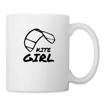 cerf-volant girl3 - Mug blanc - blanc - Droite