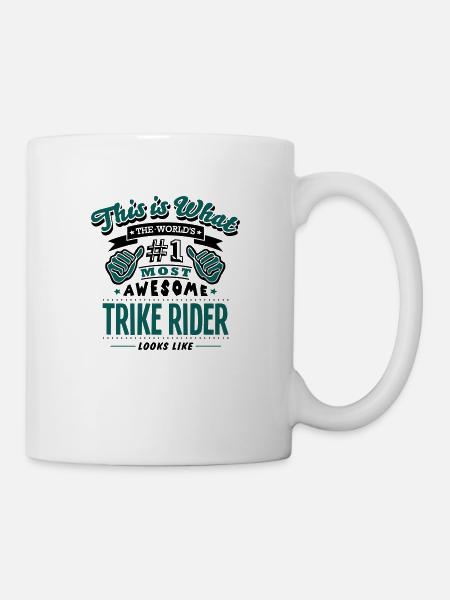 trike rider world no1 most awesome copy - Mug - white