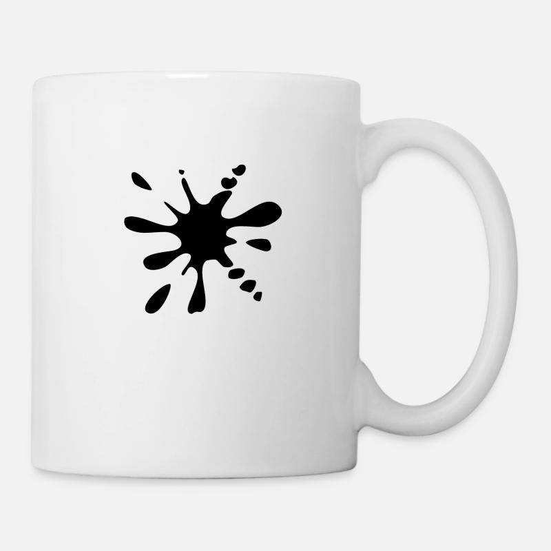 Blob noir - Mug blanc - blanc
