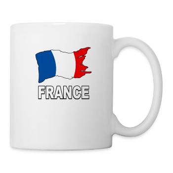 france drapeau 04 - Mug blanc - blanc - Droite