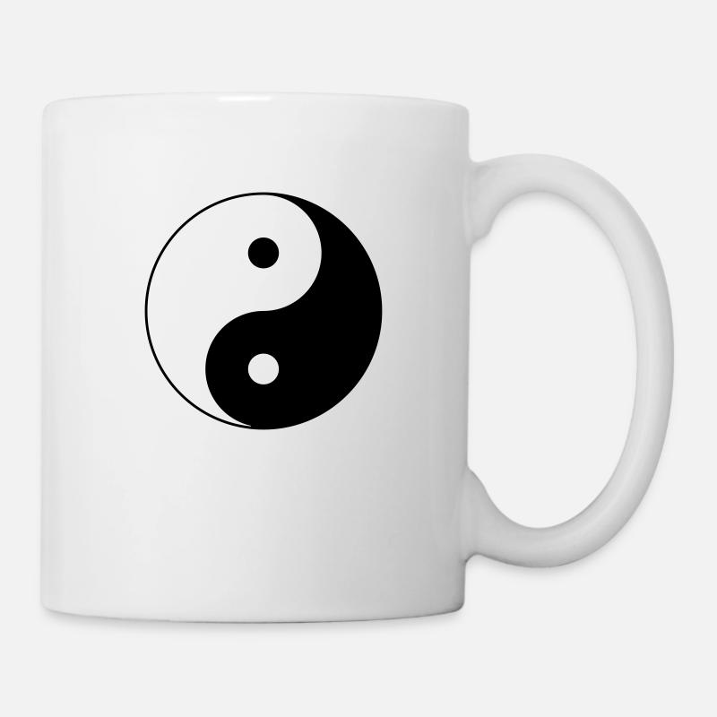 Yin Yang Symbol (Vector) - Mug blanc - blanc