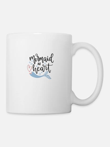 Mermaid at heart - Mug - white