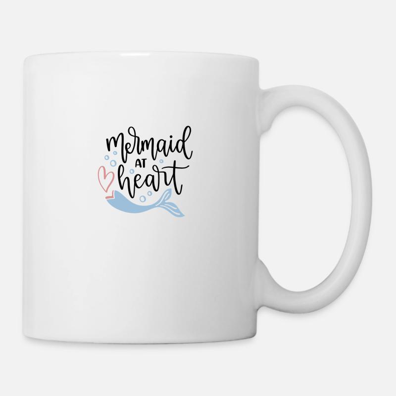 Mermaid at heart - Mug - white