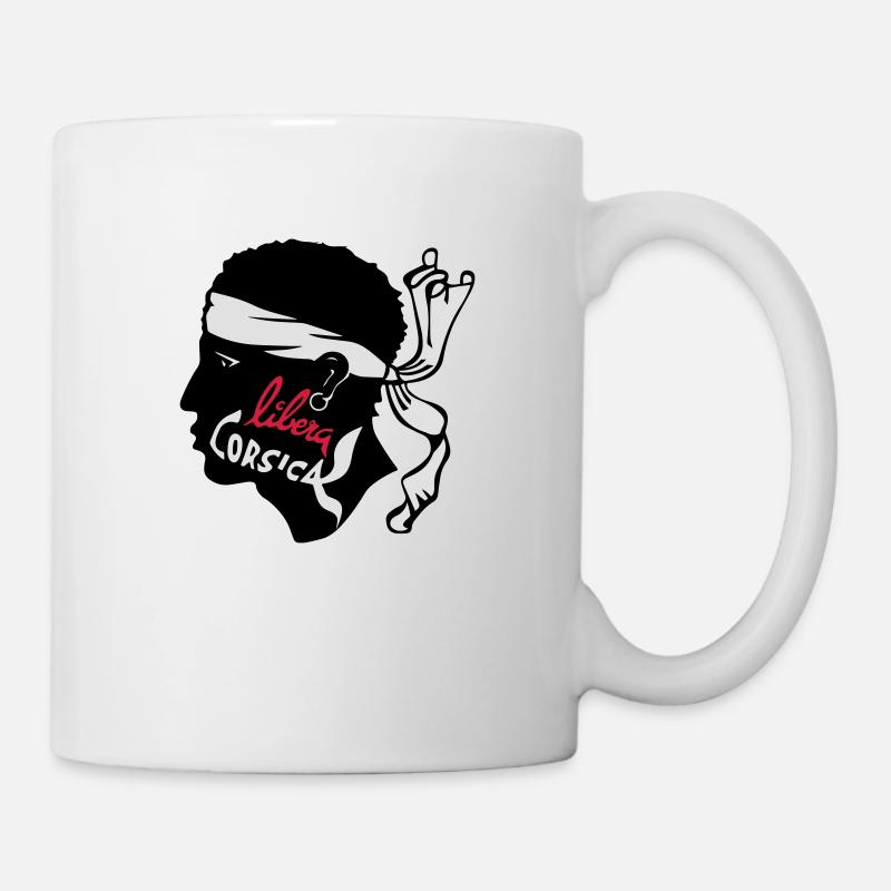 CORSE - CORSICA LIBRA - Mug blanc - blanc