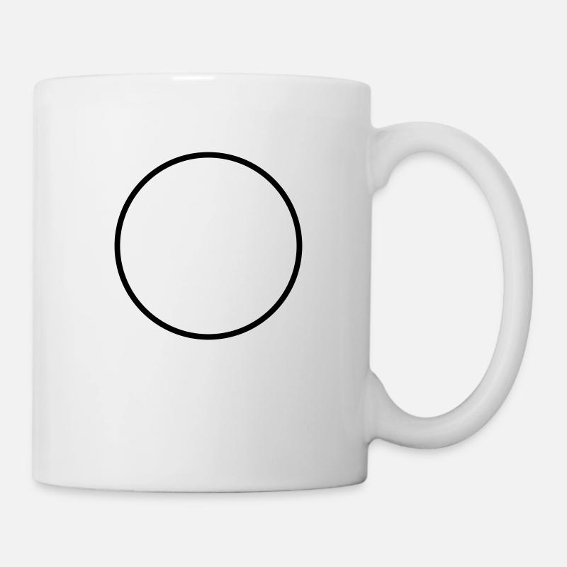 Forme / Symbole / Rond / Custom / Personnaliser - Mug blanc - blanc