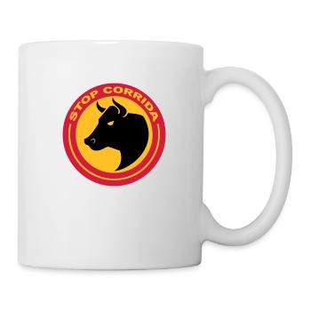 stop corrida - Mug blanc - blanc - Droite
