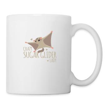 Dame de planeur de sucre fou! - Mug blanc - blanc - Droite