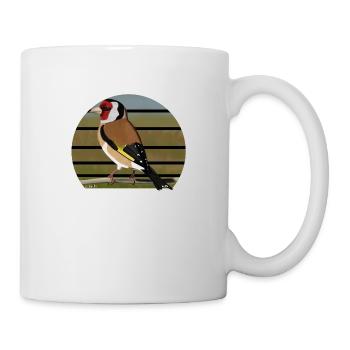 jz.bird's goldfinch bird design - Mug - white - Right
