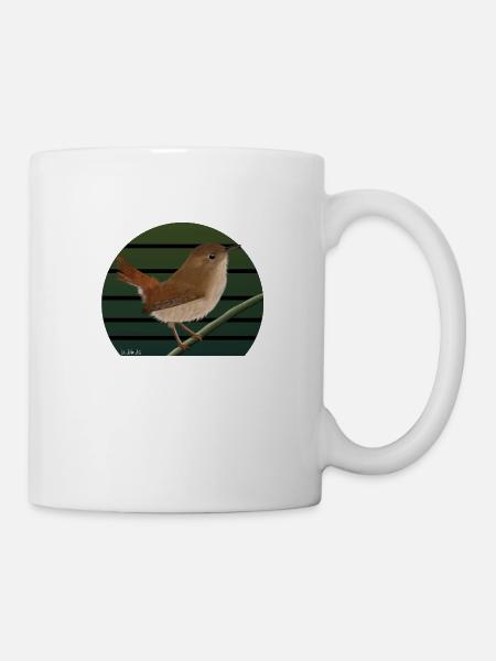 jz.birds Wren Bird Design - Mug - white