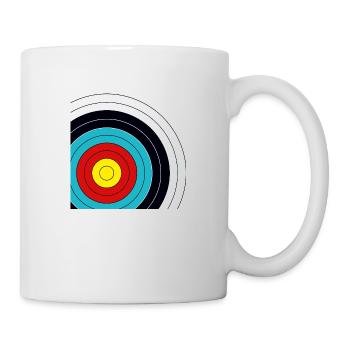 Target archery cutting - Mug - white - Right