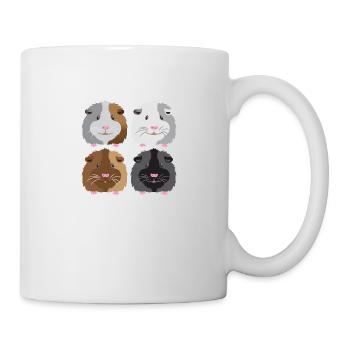 quatre cochons d'Inde! - Mug blanc - blanc - Droite
