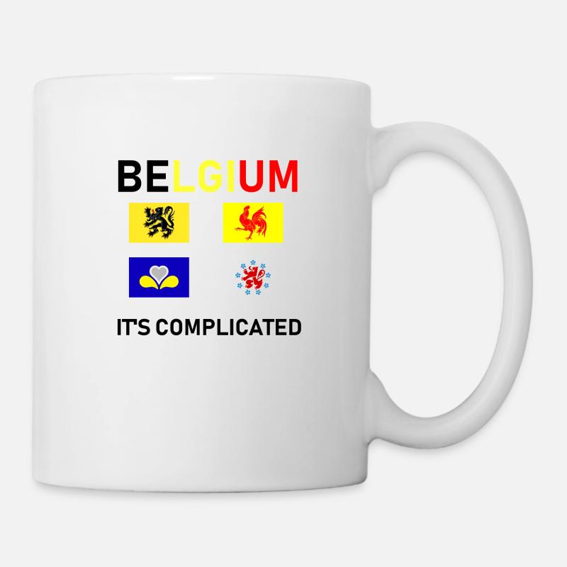 Belgique, c'est compliqué - Mug blanc - blanc