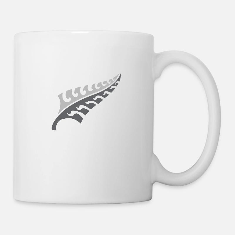 Jagged Neuer Silberfarn NEUSEELAND - Tasse - Weiß