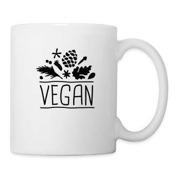 vegan - Tasse - Weiß - Rechts