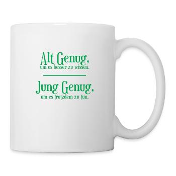 Alt-genung - Tasse - Weiß - Rechts