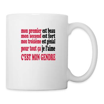 Mon gendre est beau - Mug - white - Right