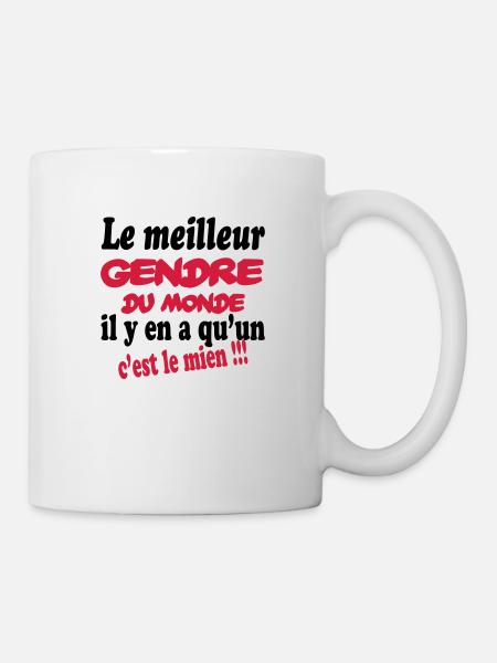Le meilleur gendre du monde c'est le mien !! - Mug blanc - blanc
