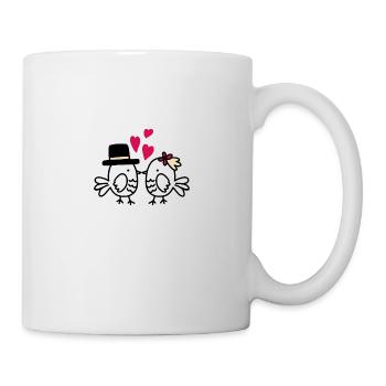 Niedliche kleine Vögel - Tasse - Weiß - Rechts
