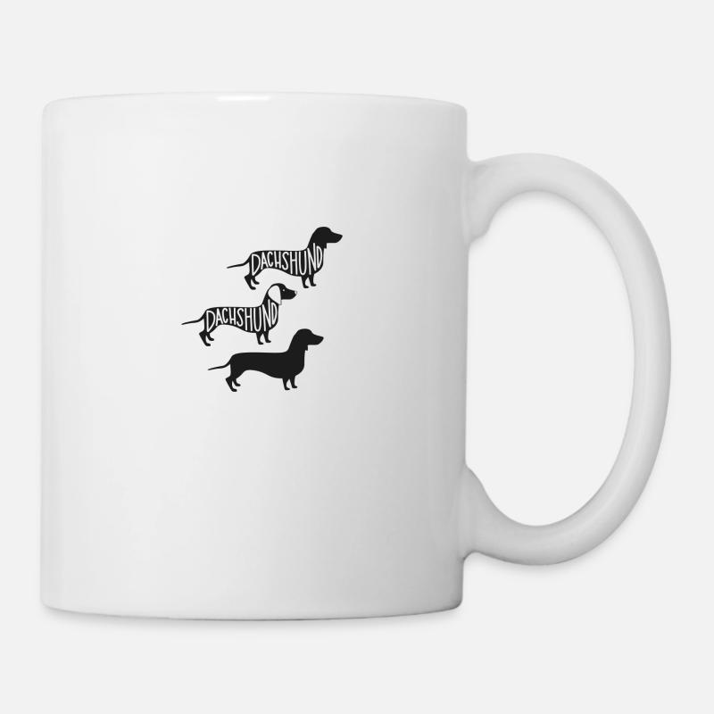 Dachshund - Mug - white