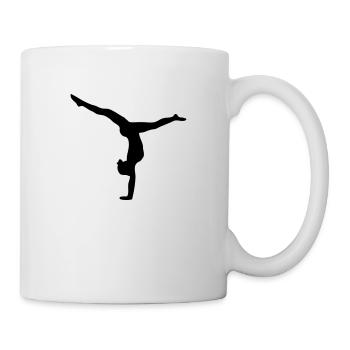 Bodenturnen Kunstturnen Gymnastic Sport Fitness - Tasse - Weiß - Rechts