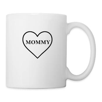 Coeur Maman / Maman - Mug blanc - blanc - Droite