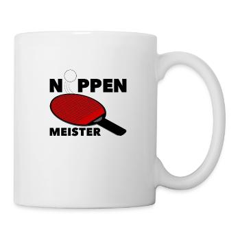 Noppen Meister im Tischtennis - Tasse - Weiß - Rechts