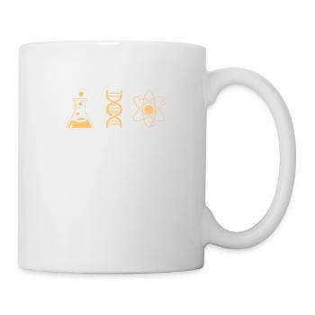 Biologie molécule microscope ADN sciences naturelles - Mug blanc - blanc - Droite