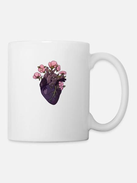 Biologie Anatomisches herz Blumen Pflanzen Life - Tasse - Weiß