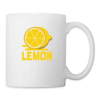 Lemon Zitrone - Tasse - Weiß - Rechts