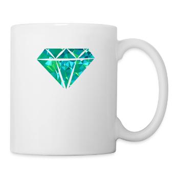 Diamond (Low Poly) - Tasse - Weiß - Rechts