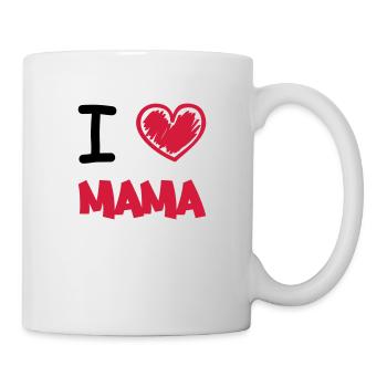 i_love_mama_2 - Tasse - Weiß - Rechts