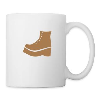 Brown Boot shoe - Mug - white - Right