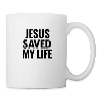 Jésus m'a sauvé la vie - Mug blanc - blanc - Droite