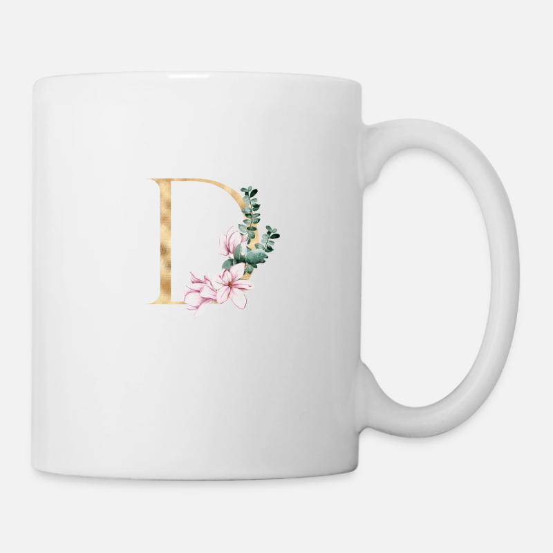 Alphabet D - Tasse - Weiß