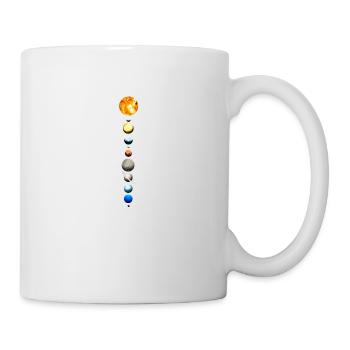 Série de planètes de système solaire solaire d'astronomie - Mug blanc - blanc - Droite