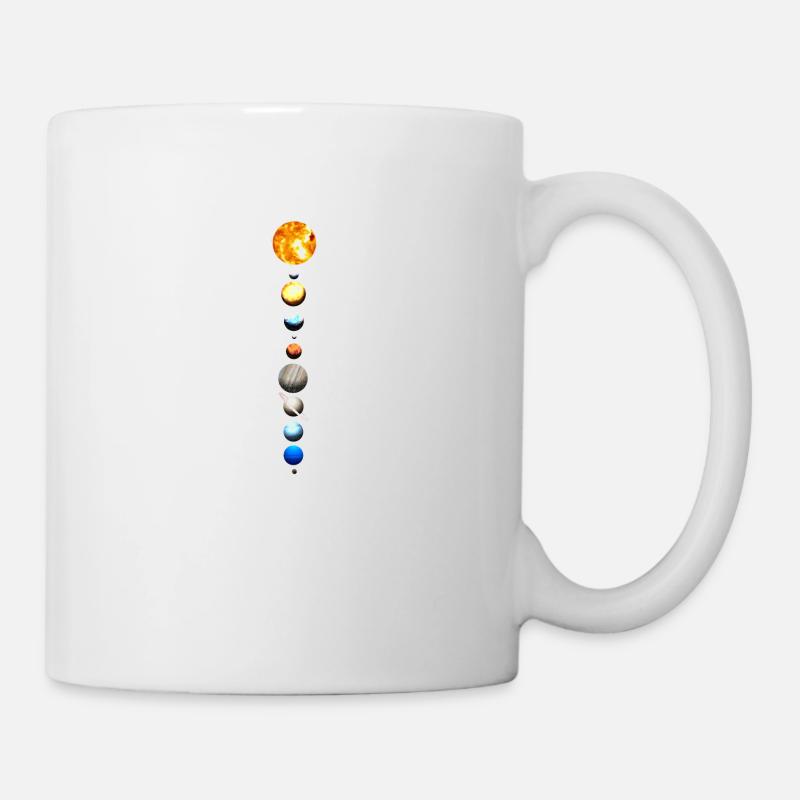 Astronomie Sonnen Solar System Planeten Reihe - Tasse - Weiß