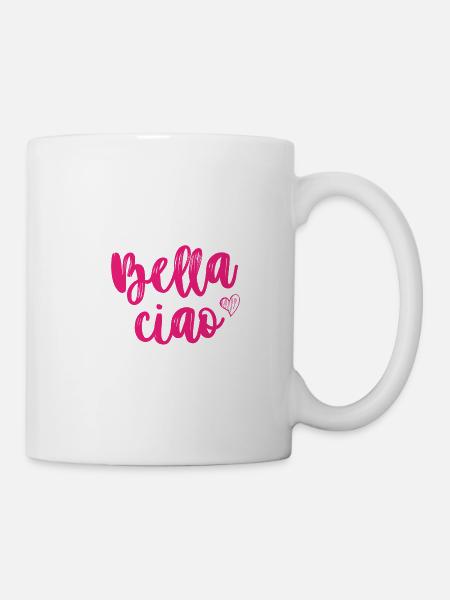 bella ciao, bella ciao, bella ciao - Mug blanc - blanc