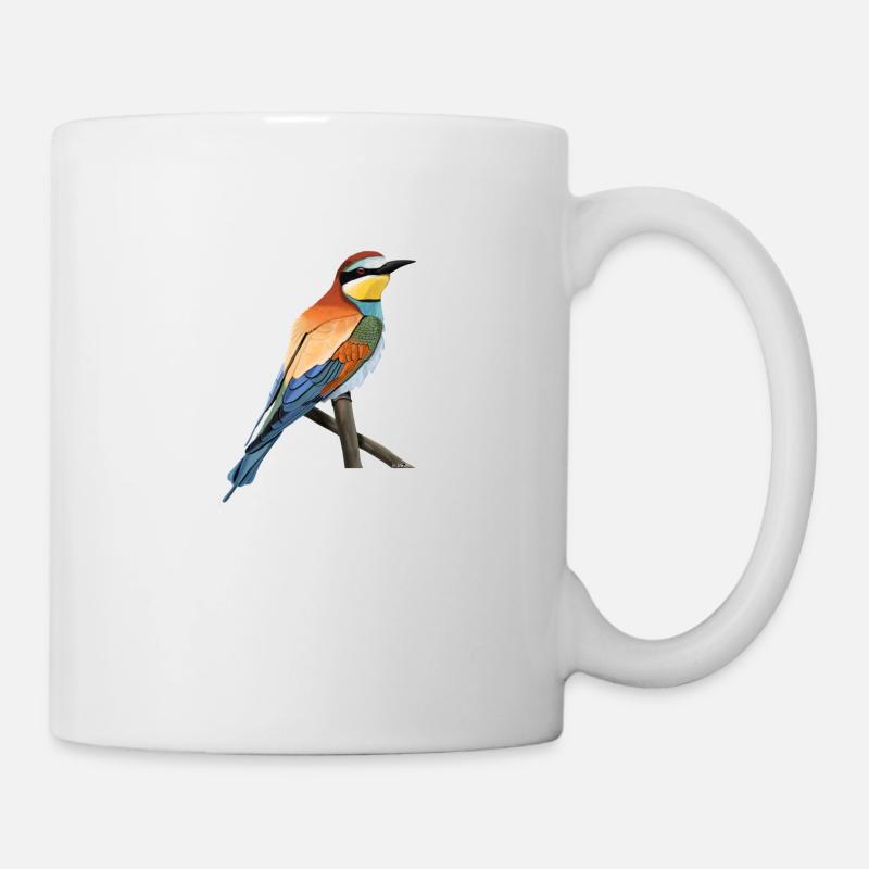 conception d'oiseau guêpier jz.birds - Mug blanc - blanc